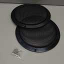 8'' Speaker Grill Cover 2 Packs 8 Inches Steel Mesh Speaker Subwoofer Grille Grill with 8 Screws- Black