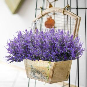 10 pcs Artificial Flowers Artificial Greenery Lavender Fake Flowers UV Resistant Shrubs Artificial Plants for Indoor Outside Garden Home Wedding Farmhouse (Purple)
