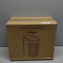 5 Gallon Bathroom Trash Can with Lid, Automatic Motion Sensor Black Trash Can, Touchless Slim Waterproof Garbage Bin for Kitchen, Bedroom, Office, and Bathroom