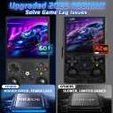 R36MAX Retro Handheld Game Console, 4.0 Inch IPS Retro Gaming Console with Linux System and 64GB Memory, Supports 30+ Emulator Console as Hand Held Game Console (64GB Black)