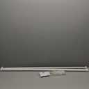 Double Blackout Curtain Rods 36 to 72 Inches (3-6 Feet),1-Inches Front and 5/8 Inches Back Adjustable End Cap Double Window Drapery Rod for Drapes and Curtains,Matte White (36-72", Matte White)