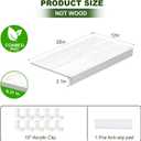 Wire Shelf Cover, PVC Wire Rack Covers for Pantry 22" W X 12" D
