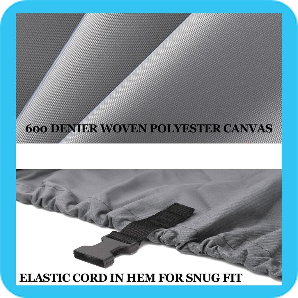 SBU Grey Boat Cover Compatible for Chaparral H20 18 SKI & Fish 2016 2017 2018 2019 2020 w/o Tower,Travel Storage Mooring