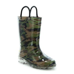 KIDS LIGHTED RAIN BOOT - CAMO, 12