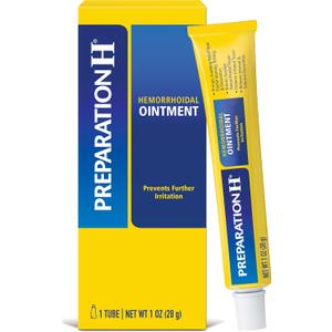 Preparation H Hemorrhoid Ointment, Itching, Burning and Discomfort Relief - 1 Oz Tube (1 Ounce (Pack of 1))