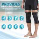 Bodyprox Knee Compression Sleeve for Men and Women (2 Pack), Knee Support Brace for Running and Work out (Small)