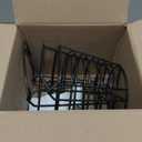 10L0L Metal Range Golf Ball Baskets with Handle, Golf Ball Storage Bin, Holds 50 Balls Each (GolfBalls Not Included) (2PCS Black)