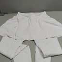 ANIVIVO Skirted Leggings for Women with Pockets, Tennis Yoga Pleated Skirt with Leggings (Small, White)