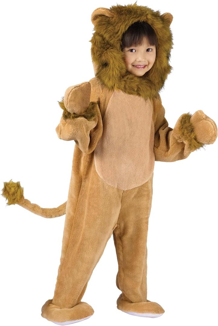 Fun World Costumes Baby's Cuddly Lion Toddler Costume (toddler Large 3T-4T, Tan)