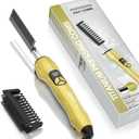 Electric Hot Comb Titanium Anti-Scald Straightening Comb for Wigs, Pressing Combs for Black Women Hair, Fast Heating Straightening and Styling for All Hair Types