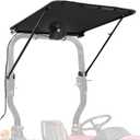 Universal Tractor Canopy with Electric Cooling Fan for ROPS UV-Resistant Sunshade with Active Airflow for Compact Tractors, Riding & Zero Turn Mowers Easy Bolt-On Installation