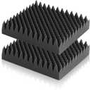 Geiserailie 2 Pcs Egg Foam Pad Eggs Chair Cushion to Relieve Back Foam Christmas Seat Cushion Chair Accessories Pad for Office Recliner Wheelchair Home Car (Egg,Black Gray) (18 x 16 x 4 inches Egg-shaped)