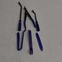 Keze 7 Pcs Auto Plastic Trim Removal Pry Tool & Clip Plier Remover Kit for Removal Car Body Upholstery Door Panel Dashboard Automotive Push Rivets Fasteners-Blue