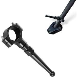 Universal Motorcycle Kickstand Extension Kit Compatible with Honda Kawasaki Suzuki - Universal Kickstand Extension Kit for Most Motorcycle Kickstands Diameter 19mm-23mm (Black)