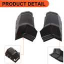 ECOTRIC Cab Corner Compatible with 2009-2018 Dodge Ram 1500 2500 3500 Truck Extended Cab Black Pair