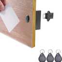 ETEKJOY RFID Electronic Cabinet Lock Hidden DIY for Wooden Cabinet Locker Drawer Cupboard (Black)