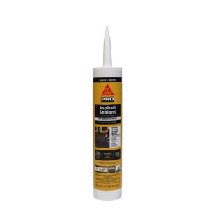 SIKA Sikaflex-410 Asphalt Sealant, Black, Self-Leveling Hybrid Sealant for Filling Cracks in Asphalt Driveways, Roadways, and Pavements - 9 fl. oz. Cartridge, Fills Cracks up to 1.5 in. Wide