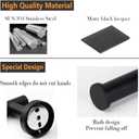 2-Piece Toilet Paper Holder - SUS 304 Stainless Steel Toilet Paper Holder Wall Mount, Toilet Paper Roll Holder for Bathroom, Kitchen, Washroom - Matte Black