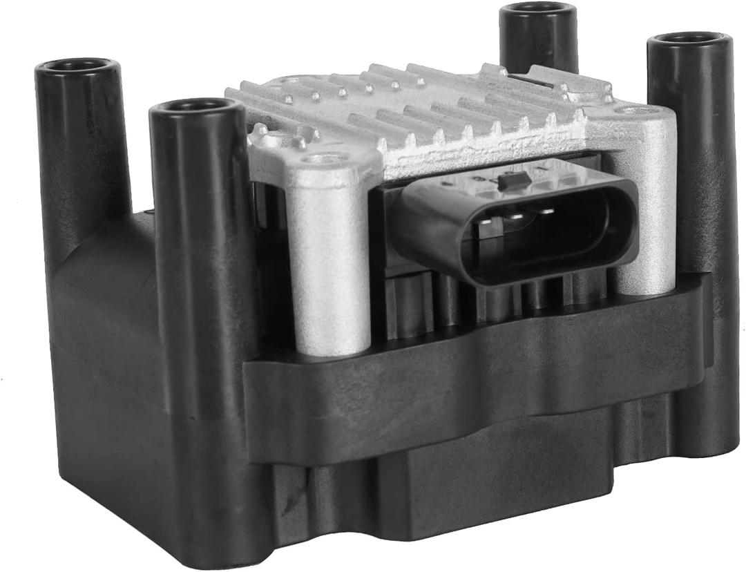 Ignition Coil Pack for VW Volkswagen Jetta Beetle Golf Seat Ibiza Cordoba 1998 1999 2000 2001 2002 2003 2004 2005 2006 2007 2008 2009 2010 2011 2012 2013 2014 Coils 1.8 2.0 L4 OE# UF277