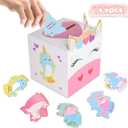 2 x MyersCostume Valentine Boxes for Kids,Valentines Day Cards,for Classroom Exchange Prizes Party Favors,Including 1 Mailbox and 33 Valentine Cards (Type-1)