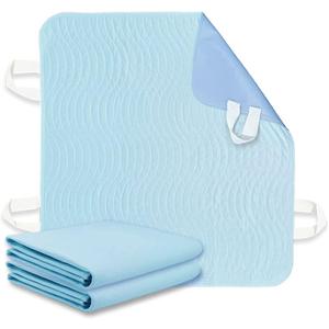 2 Pack Bed Pads for Incontinence Positioning Bed Pad with Handles for Lift and Transfer Reusable Waterproof Bed Pads Washable Incontinence Bed Pads for Elderly Hospital Home Care 36 34