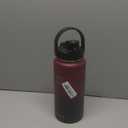 64oz Half Gallon Insulated Water Bottle with 2-in-1 Lid (Chug & Straw), Double Walled Vacuum Stainless Steel Water Bottles, Wide Mouth Leakproof Insulated Jug with Straw (Dark Rainbow)