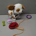 OR OR TU Walking Barking Toy Dog with Remote Control Leash, Plush Puppy Electronic Interactive Toys for Kids, Wag Tail, Singing, Pretend Dress Up Realistic Stuffed Dog Age 3 4 5 6 Years Old Best Gift