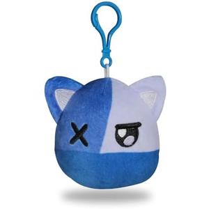 SET OF 2, DUUGER MeeMeow Ninja Cat Plush Keychain Stuffed Animal Toy,Cute Decorative Plush Toy Accessory Fun Buddy for Kids Bag, Purse, Backpack, Handbag