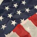 American Flags for Outside 4x6 FT- Heavy Duty US Flag USA Flag with Embroidered Stars, Sewn Stripes & Brass Grommets, Weather-Resistant, 4th of July Decorations