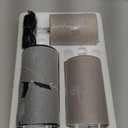 Rechargeable Flameless LED Pillar CandlesLuminous Real Wax Indoor Home DecorSet of 3, Realistic Flickering LED Flame,Remote & Timer, USB-RechargeableCaramel Beige