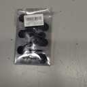 CHICTIE Black Shower Curtain Hooks, 12 Pieces, Metal, Shower Curtain Rings, Modern Decorative Design