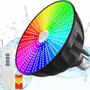 Pool Lights for Inground Pool 120V 90W Led Pool Light RGB Color Changing Pool Light Bulb with Remote Control, E26/E27 Replacement for Pentair Hayward Fixture