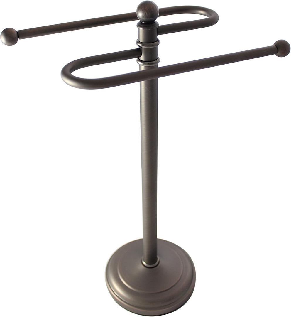 Formosa Design Hardware Freestanding Towel Holder for Bathroom Vanity Countertop (Oil Rubbed Bronze)