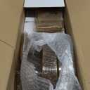 WELLIFE 300PCS Gold Glitter Plastic Plates, Gold Plastic Dinnerware Includes: 50 Dinner and 50 Dessert Plates, 150 Cutlery, 50 Cups for Party