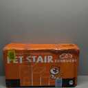 Dog Stairs 23" H, 4-Step Wider Dog Steps for High Beds Window, Folding Storage Pet Stairs Gift for Small/Medium/Large Old Dogs Cats, Ramp for Climbing Car Up to 200 lbs (Gray, with Condo)