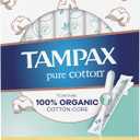 Tampax Pure Cotton Tampons, Unscented, 24 Count