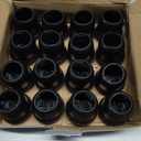 Silicone Chair Leg Floor Protectors with Felt, 16PCS Folding Card Table and Chairs End Tips Chair Leg Caps for Hardwood Floor, Black Metal Furniture Feet Floor Protectors(Round, Fit:0.75"-1.1")