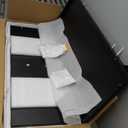 Metal Planter Box 36" L x 15" W x 15" H, Rectangular Trough Planter Box with 6 Drainage Holes & Raised Bottom, All-Weather Garden Planter Box for Outdoor Patio/Porch, Lawn, Black