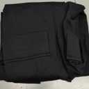 YMDUCH Women's Sexy Square Neck Long Sleeve A-Line Mini Party Dress with Pockets L