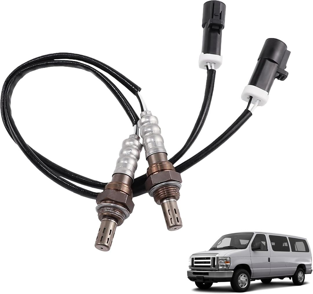 2Pcs O2 Oxygen Sensor Compatible with 1990-2014 Ford F-150 E150 E250 E350 Focus Expedition Lincoln Town Car Navigator Mercury Mazda Aston Replace 15717 15716 15718 15719