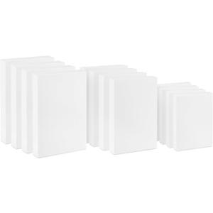 Hallmark White Gift Boxes, Assorted Sizes (12 Boxes with Lids: 4 Small 11", 4 Medium 14", 4 Large 16") for Birthdays, Mother's Day, Baby Showers and More