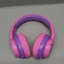 iClever BTH12 Kids Bluetooth Headphones,Colorful LED Lights,74/85dBA Safe Volume,85H Playtime,Fast Charging,Bluetooth 5.2,Over Ear Kids Headphones Wireles for iPad/Tablet/Airplane,Hot Pink