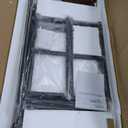 Modern & Industrial Computer Desk, Home Office Desk with Storage Shelves, Wood Study Writing Table for Bedroom, Living Room, Rustic Retro Brown, 55 Inch