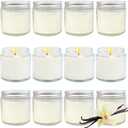 12 Pcs 4 Oz Mini Soy Candles,Vanilla Scented,Aromatherapy Candle,Bulk Candle SetGreat Stress Relieving Scented Candles for Girls as a Gift for Birthdays, Weddings and More!