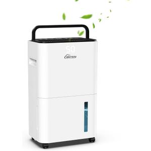 BRITSOU 34 Pint Dehumidifier for Home, Basement and Bedroom with 6.56 Ft Drain Hose - Intelligent Humidity Control - Quiet Operation - 3 Modes