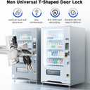 Vending Machine Lock,Vending Machine Key,T-Shaped Non Universal Precision Lock Core,Sturdy and Durable,with 3 Keys,Suitable for Candy and Snack Machines (Different Keys)