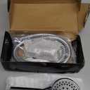 High Pressure Handheld Shower Head Briout 5-Settings Powerful Water Spray Shower Head against Low Pressure Water Flow with Stainless Hose and Adjustable Mount (Silver)