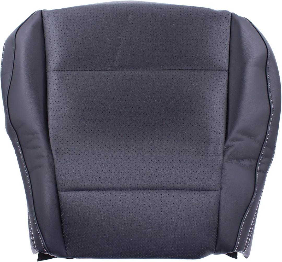 NewYall Black Perforated Leather Front Driver Seat Bottom Cushion Cover for Subaru Outback Legacy 2015-2019