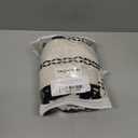 Linen Boho Shower Curtain Off White Fabric with Black Embroidery Woven and Tassel, 72" L X 48" W