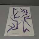 2 x 3 Sheets Purple Temporary Tattoos, Waterproof Cosplay Tattoos Stickers Cosplay Costume Accessories for Halloween Cosplay Party